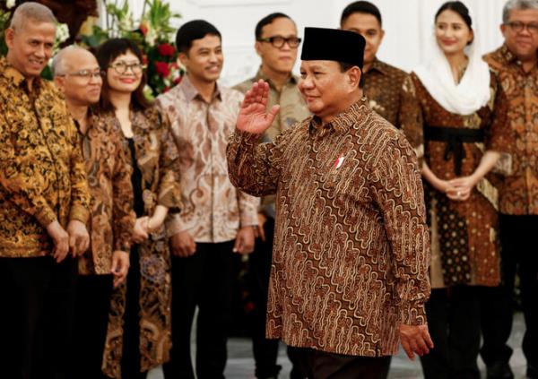 New President Subianto announces Indonesia’s largest-ever Cabinet, with 109 members