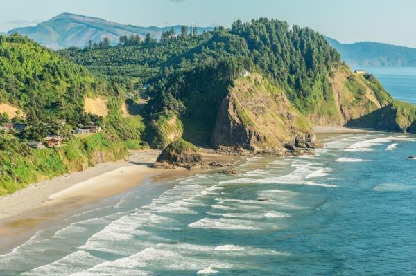 Scenic view of the Oregon coast Tillamook County Oregon